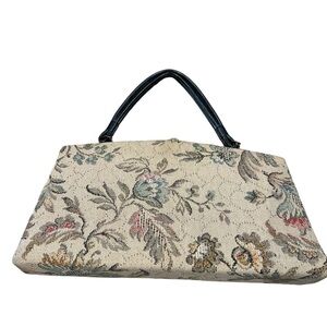 Vintage Dover Floral Tapestry Handbag